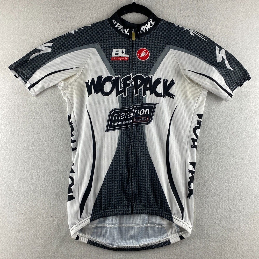 Casttelli Cycling Shirt M Medium Multicolor Full Zip Jersey Breathable Biking